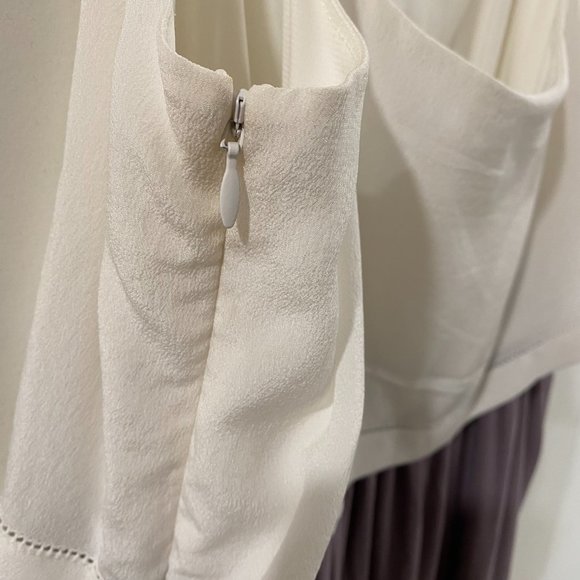 Monk & Lou Two Tone Silk Drummond Dress Medium - Picture 6 of 9